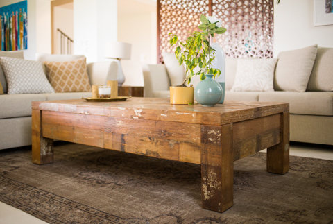Reclaimed Coffee Table with Drawers