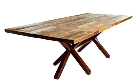 Reclaimed Scaffold Dining Table