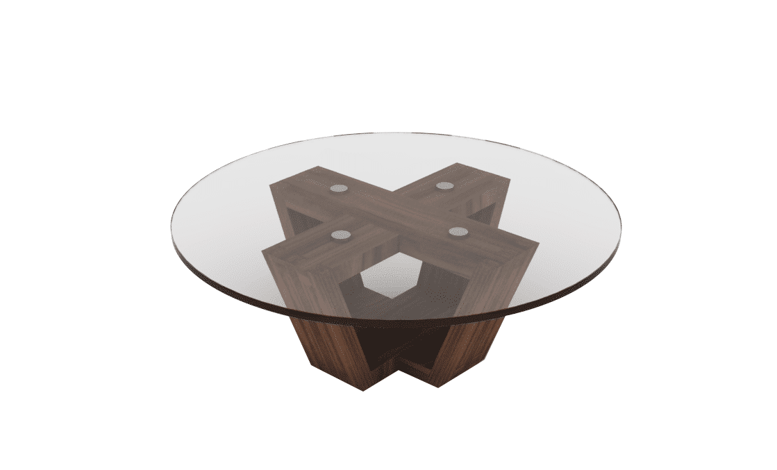 TRAPEZE Round Coffee Table