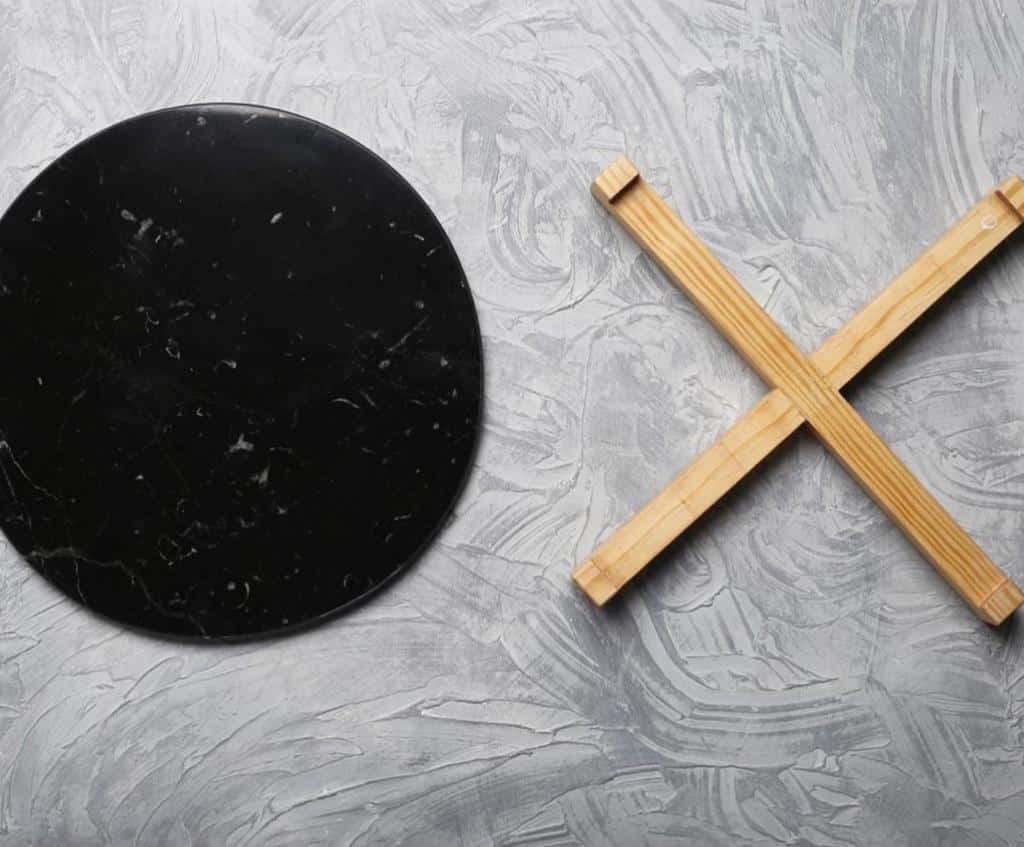 X Marble Platter